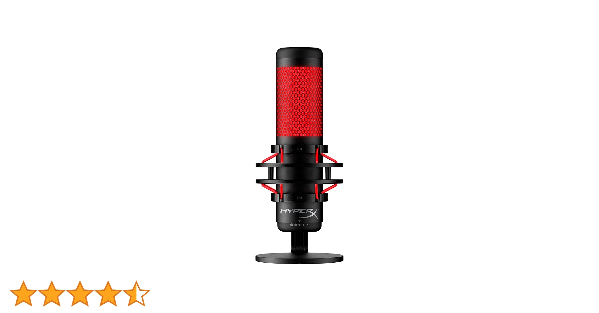 HyperX QuadCast スタンドアロンマイク マイクアーム付き 中古美品 HyperX QuadCast スタンドアロンマイク マイクアーム付き 中古美